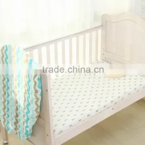 100 Organic Cotton Fitted Crib Sheet for Baby Bed,cotton Knitted Bed Sheets for Kids Quality Choice thumbnail-1