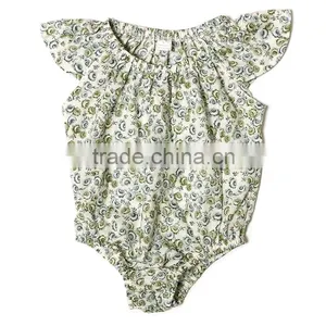 Kaiya Latest Baby Clothes Wholesale Flowery Print Romper Toddler Clothes thumbnail-1