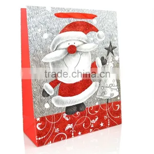 Custom Xmas Paper Gift Bags With Handle thumbnail-2
