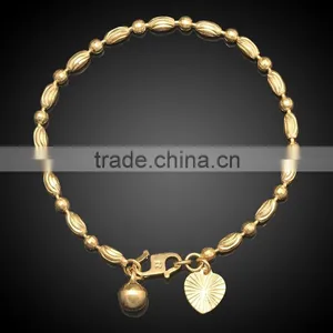 Gold Daily Wear Jewelry Design for Girls Charm Metal Wholesale Chain Bracelet thumbnail-1