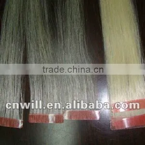 PU Skin Weft Hair Extension Skin Weft Seamless Hair Extension Skin Weft Hair Extension Indian Remy Tape Hair Extensions thumbnail-1