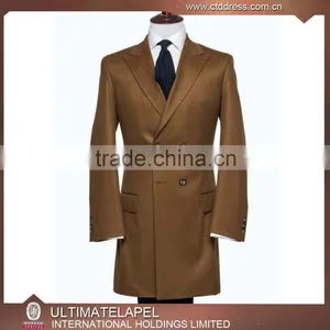 2016 Hot Style Custom Made Cashmere Long Double Breasted Men Coat thumbnail-1