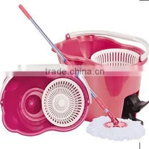 Dooso High Quality Pink Bucket 360 Rotaing Magic Spin Mop thumbnail-1