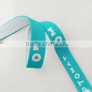 Eco-Friendly Custom Logo Polyester Rubber Band Jacquard Elastic Webbing thumbnail-1