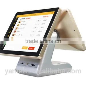 Aluminum Alloy Casing 15inch Double Touch Screen All in One for POS System thumbnail-2