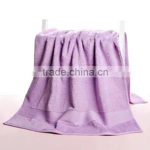100% Cotton Plain Dyed Dobby Terry Bath Towel thumbnail-1