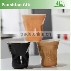 Cheap Wholesale Wrinkled Mug , Imitated Paper Wrinkled Mug thumbnail-1