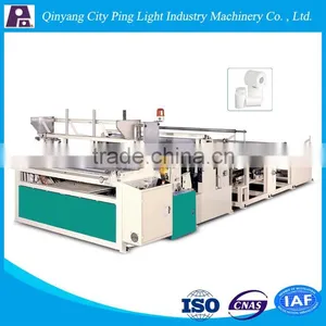 Small Toilet Paper Rolls Making Rewinding and Perforating Machine thumbnail-2
