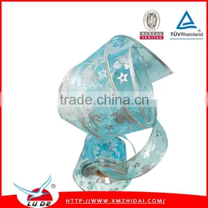 2015 Colorful Gift Organza Wired Christmas Decoration Ribbons thumbnail-3