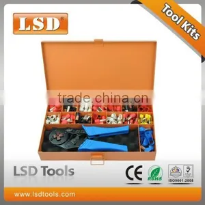 LSD Good Quilty LSC8-16-4TH Ferrule Crimper Set With Cable-end Ferrules Crimping Tool and Several Terminals Combinedin Iron Box thumbnail-1