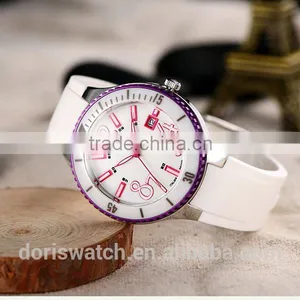 High Quality Top Grade New Design Rhinestone Silicone Ladies Watch Women Watch thumbnail-4