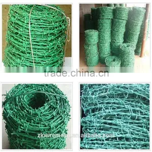Zinc Coated 4 Barbed Points 14 Gauge High Quality Barbed Wire ( Factory ) thumbnail-3