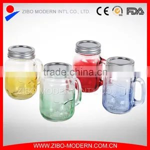 16oz Mason Jars Wholesale Glass Drinking Mason Jar With Metal Lid thumbnail-1