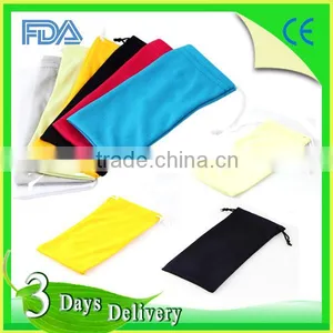 Print LOGO Cheap Promotional Microfiber Soft Sunglass Pouch Eyeglasses Pouch thumbnail-2