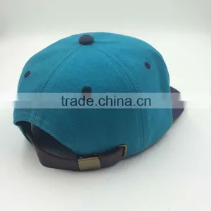 Wholesale Custom Design Your Own Logo 7 Panel Bule Snapback Hat With Embroidery thumbnail-4