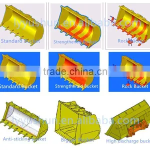 SDLG LG918 Wheel Loader Attachment 0.9M3 Multifunctional Bucket For Sale , Attachment Code:1690300007 thumbnail-6