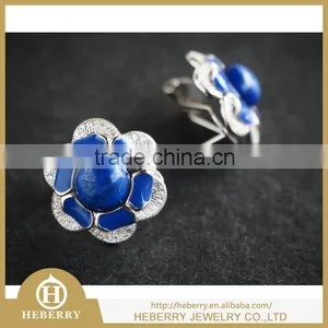 Hot Sell Fancy Flower Fashion Gemstone Earring for Party Girls thumbnail-3