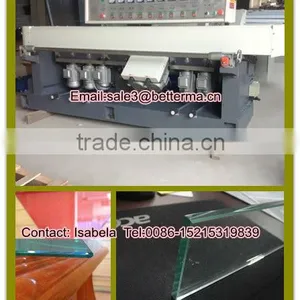 PLC Control Automatic Glass Miter Edge Grinding Machine / China Glass Edge Process Machine (RTJM93P) thumbnail-1