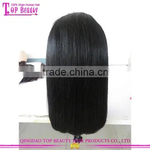 New Beauty Good Feedback Cheap Bob Human Hair Full Lace Wigs With Bangs thumbnail-3