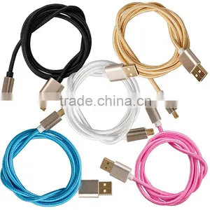 Wholesale Pure Color Braided Mini Usb Cable, Usb Cable for Data Transmission and Charging. thumbnail-4