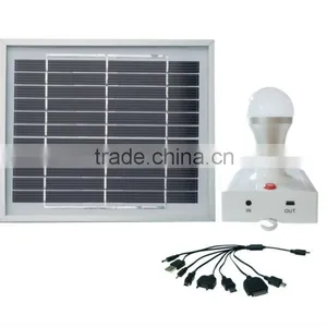 3W Portable Solar Home Light With 4400mAh Lithium Battery for Lighting and Phone Charging thumbnail-1