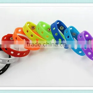 Adjustable Silicone Rubber Bracelet thumbnail-1