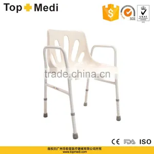TOPMEDI Aluminum Handicapped Bath Shower Chair Bucket Seat Wheelchair thumbnail-2