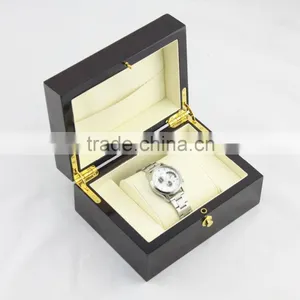 High Quality Black Wooden Watch Box/watch Box Wooden/watch Wooden Box thumbnail-1