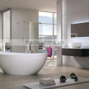 Customized Design Acrylic Solid Surface Bathtub, Artificial Stone Bath Tub thumbnail-6
