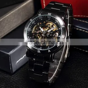 Luxury Full Steel Analog Auto Mechanical Wristwatch Men Automatic Watch thumbnail-6