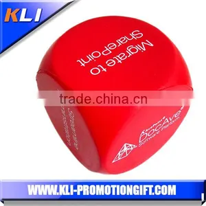 PU Foam Dice Shaped Stress Ball PU Stress Dice With Logo thumbnail-1