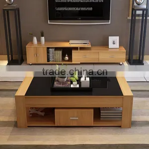 Modern Design Coffee Table Living Room Furniture With Drawers Shelf thumbnail-2
