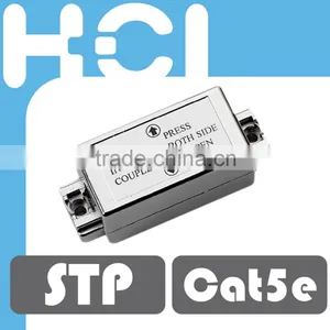 Taiwan Manufacturer Cat6 180 Degree Shielded STP Straight Dual IDC Inline Coupler thumbnail-1