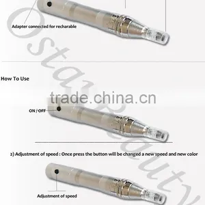 Rechargeable Vibrating Pen Skin Derma Reach to 2.5 mm Needle Length DG 03N thumbnail-4