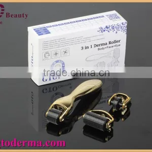 2016 Newest 3 In1 180+600+1200 Needle Derma Roller for Hair Loss Treatment thumbnail-1