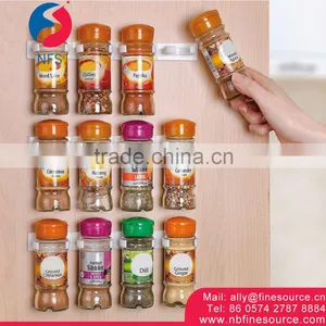 5 PCS/LOT Kitchen Rack Plastic Wall Spice Storage Rack thumbnail-1