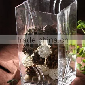 Clear Glass Vase thumbnail-1
