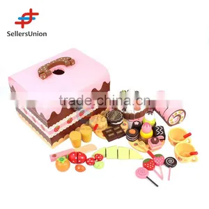 2016 No.1 Yiwu Agent Hot Sale Commission Sourcing Agent Lovely Wooden Cake Series Toys for Wholesale thumbnail-1