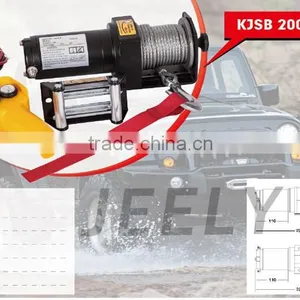 DC12V 2000lb ATV/UTV Electric Winch thumbnail-1