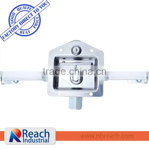 Stainless Steel Flush Mount Key-Locking Recessed T Paddle Handle Lock thumbnail-1