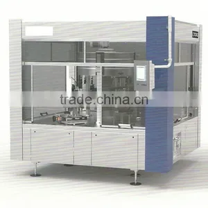 HR 1P-16 Full-automatic High Speed Pre-cutting Spray Hot Melt Glue Bottle Labeling Machine thumbnail-1