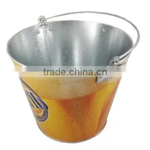 Small Metal Tin Buckets thumbnail-1