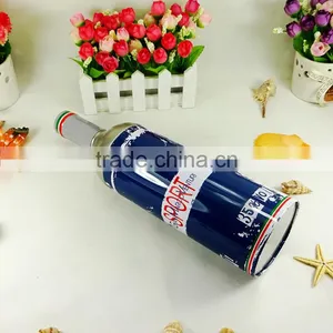 Empty Metal Packing Fancy Gift Round Wine Bottle Tin Box thumbnail-5