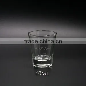 High Quality 60ml Clear Shot Glass Cup With Custom Logo Wholesale thumbnail-1