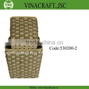Seagrass Waste Basket for Home thumbnail-1