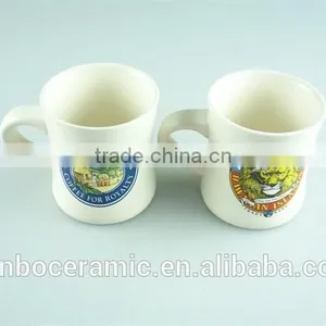Ceramic Enamel Mug, Printed Enamel Mugs Stoneware Customized 12 Oz Promotion Mugs thumbnail-2