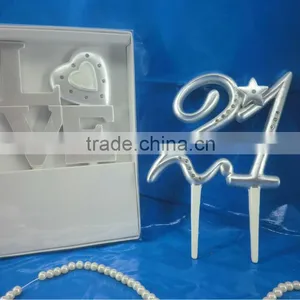 2014 Hot Selling Decoration Wedding Anniversary 21 Birthday Cake Toppers thumbnail-1