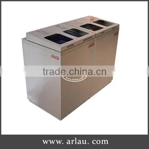 Arlau Outdoor Galvanized Steel Receptacle Bin thumbnail-1