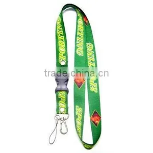 1C Silk Printing Lanyard With Metal Ring thumbnail-1