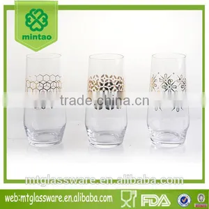 19oz Gold Crystal Fancy Highball Industries Glassware thumbnail-1